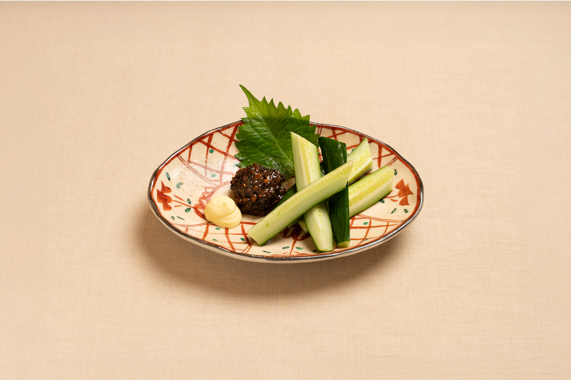 Cucumber with Miso Dip