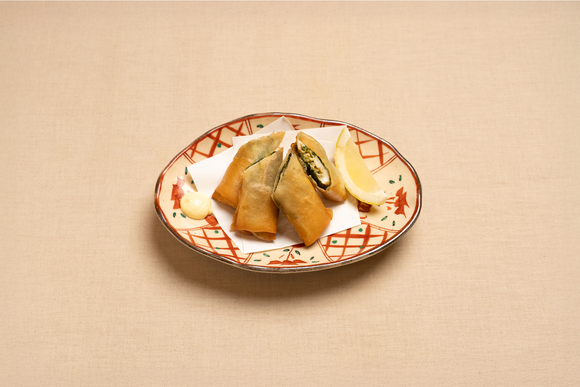 Shiso Genovese Chicken Spring Rolls 